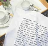 FRIENDSHIP TEA TOWEL