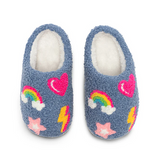 Kid's Denim Patch Slippers