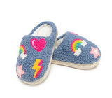 Kid's Denim Patch Slippers