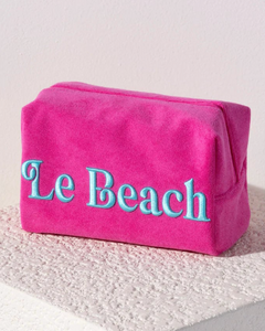 "Le Beach" Zip Pouch