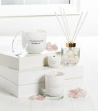 Rose Quartz Crystal Mini Candle