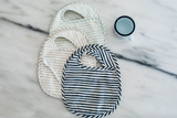 Bib Set of 3 Stripes Away Sea