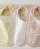 Bib Set of 3 Stripes Away Petal