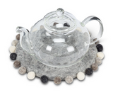 Pompom Edge Trivet - Neutral Grey