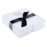 Square Notepaper in Acrylic Tray - Comfort Food