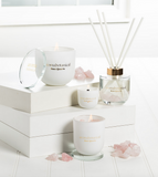 Rose Quartz Crystal Large Candle