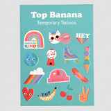 Top Banana Temporary Tattoos (2 Sheets)