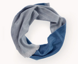 Reversible Alpaca Seamless Scarf: Low Tide