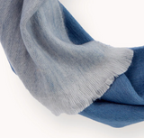 Reversible Alpaca Seamless Scarf: Low Tide