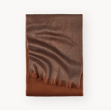 Alpaca Seamless Ombre Scarf: Chestnut