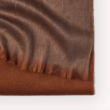 Alpaca Seamless Ombre Scarf: Chestnut