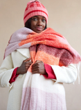 Alina Bright Plaid Winter Scarf