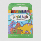 Carry Along Coloring Book Set - Dinoland