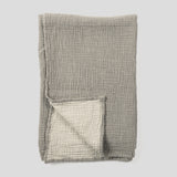 Crinkle Cotton Baby Blanket in Grey