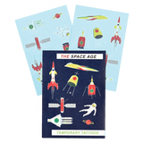 Space Age Temporary Tattoos (2 Sheets)