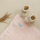 Baby Leaf Blanket - Pink