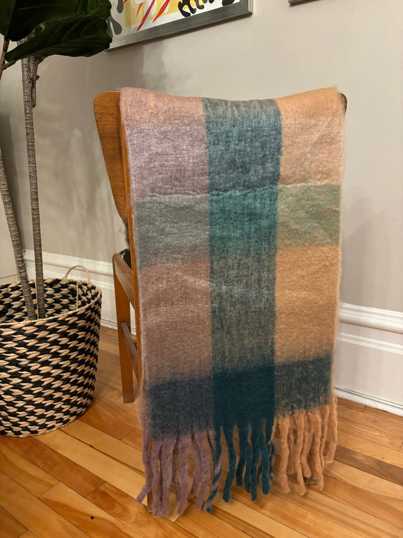 Brushed Check Scarf - Layla