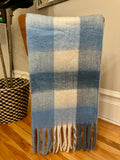 Brushed Check Scarf - Sea