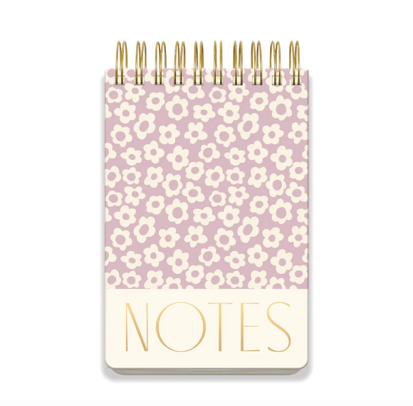 Large Chunky Notepad - Lilac Groovy Floral