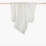 Fringed Alpaca Throw -Coconut