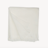 Fringed Alpaca Throw -Coconut