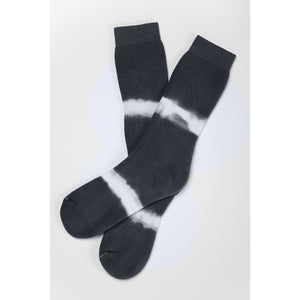 Grey Terry Tie Dye Pima Socks