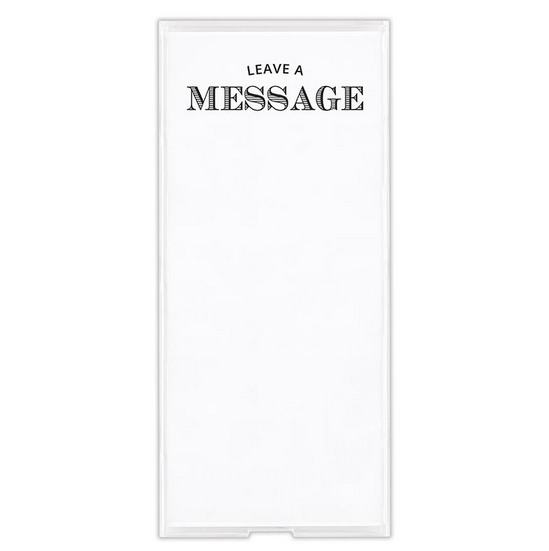 Notepaper in Acrylic Tray - Leave A Message