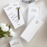 Notepaper in Acrylic Tray - Busy Bee