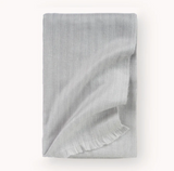 Heathered Large Alpaca Throw - Fog
