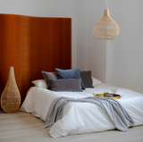 Heathered Large Alpaca Throw - Fog
