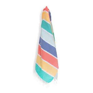 Thick Stripe Turkish Towel - Warm